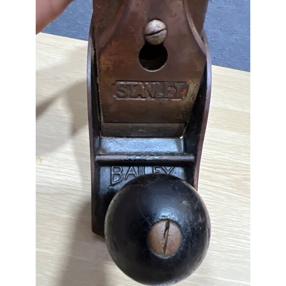 Vintage Stanley Wood Plane Bailey No. 4 Woodworking Smoothing Tool Made in USA - Picture 6 of 11